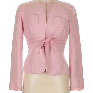 🌸 Pink Tie-Front Etctera Blazer – Size 6 – Feminine Belted Waist, Fully Lined